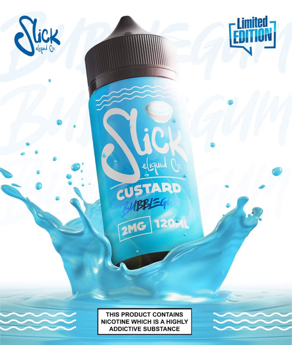 Northern Craft Vapes Slick range including the Bubblegum custard in ...